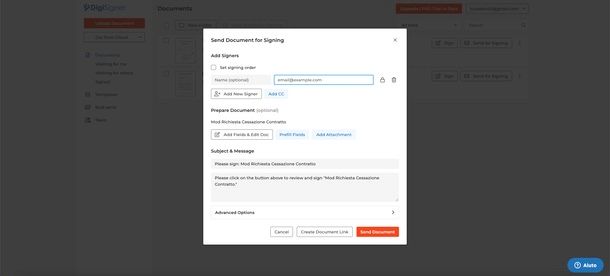 DigiSigner far firmare documenti online