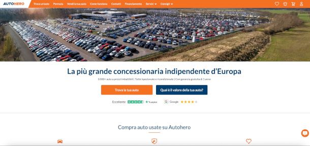 home page Autohero