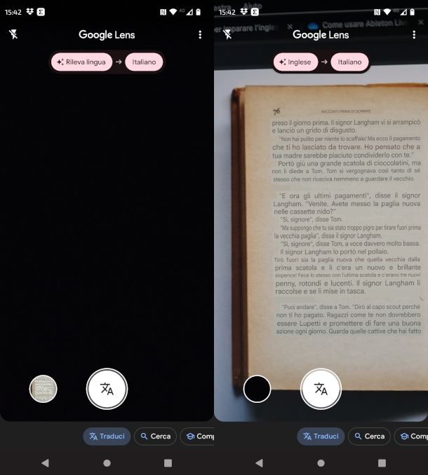 schermate app Google Lens