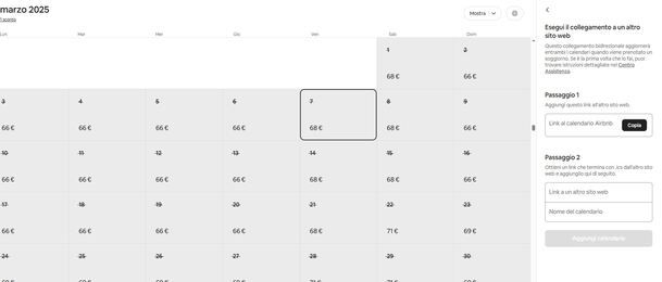 Calendario Airbnb