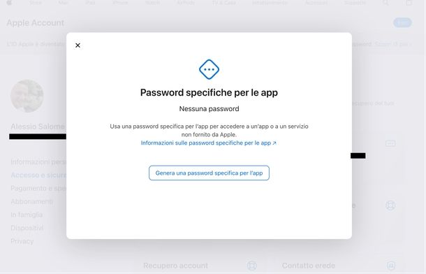 Generare password app