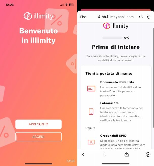 Aprire conto su illimity
