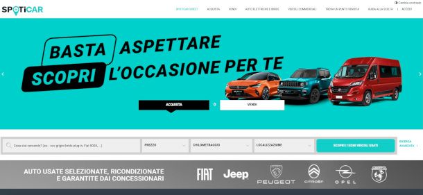 home page sito Spoticar