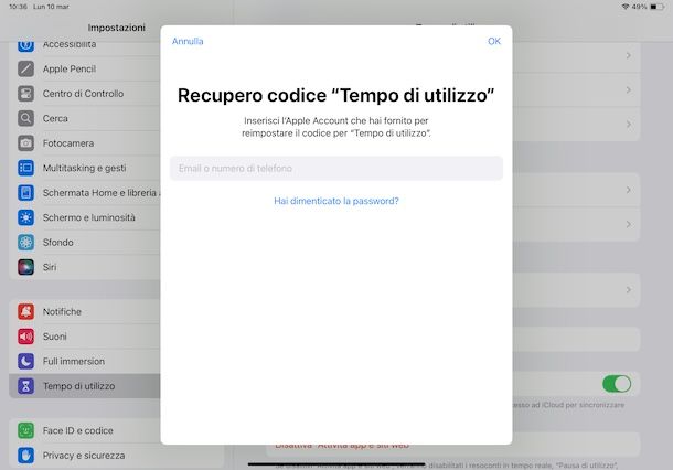Recuperare password account Apple