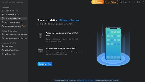 easeus trasferimento file