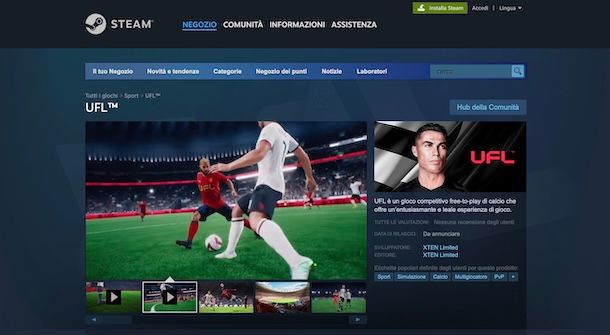 UFL su Steam