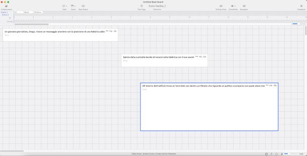 interfaccia Final Draft