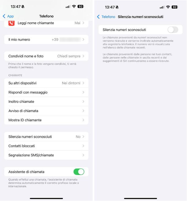 Funzione predefinita di iOS