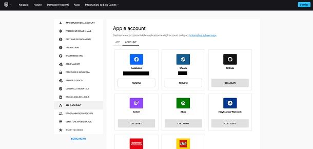 Come eliminare un account Epic Games
