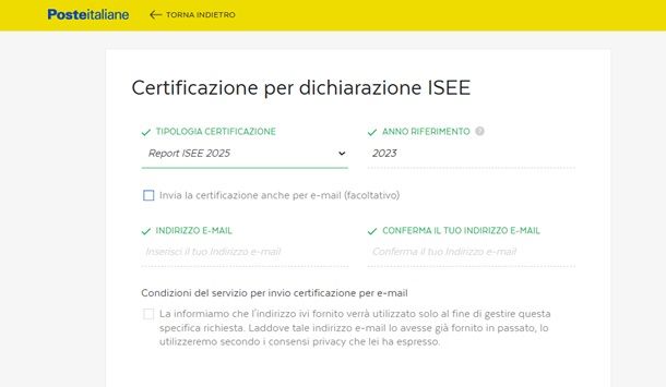 Il procedimento su come fare la richiesta di giacenza media per ISEE alle Poste online