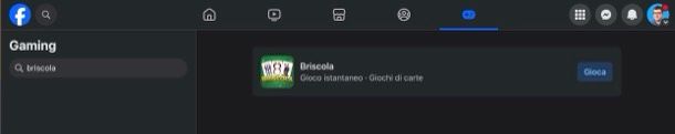 Briscola su Facebook