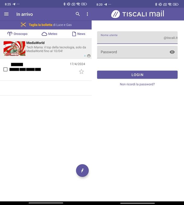 Tiscali Mail Android
