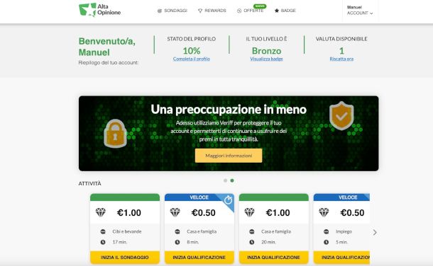 schermata sito Alta Opinione