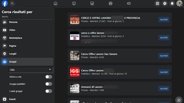 Come cercare lavoro su Facebook