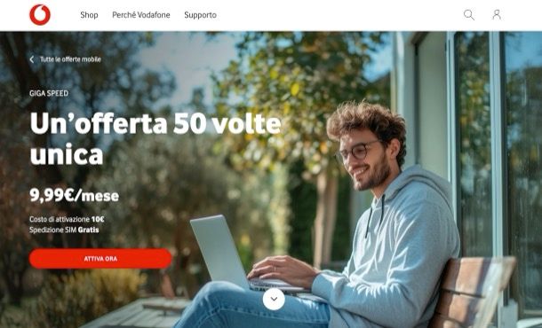 offerta solo dati Vodafone