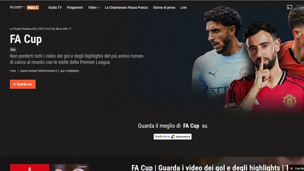 Altre soluzioni per vedere partite in diretta senza pagare DMAX