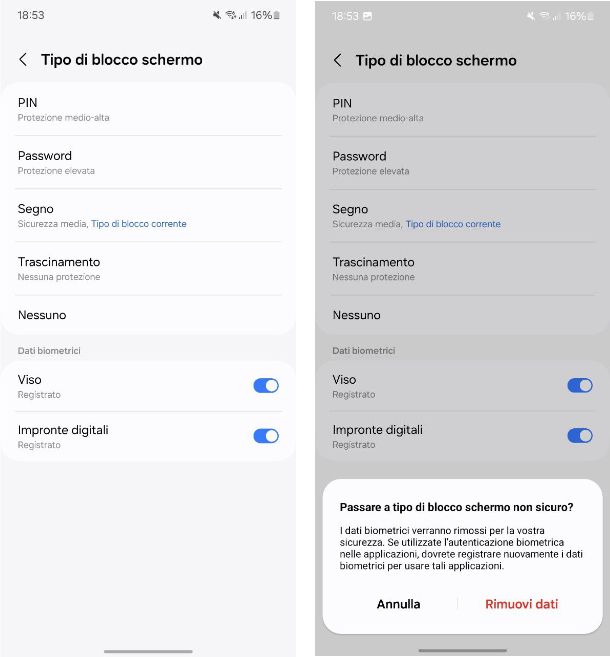 Come sbloccare un telefono Samsung con la password