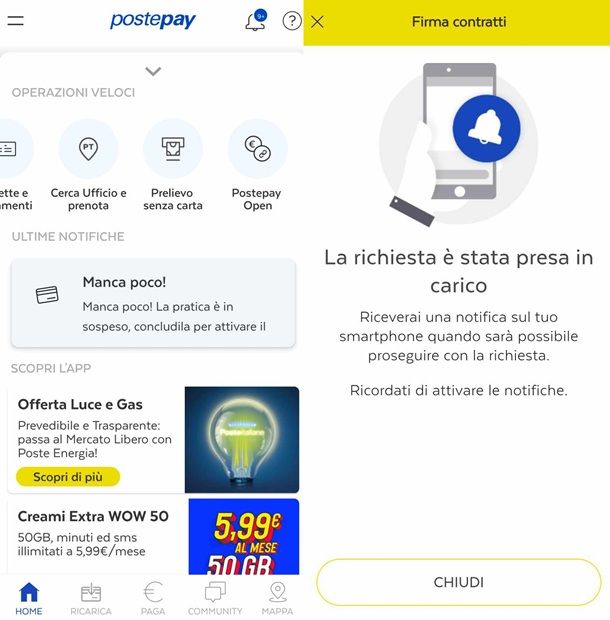 Come accedere a Postepay Open