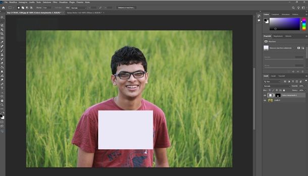 colorare selezione photoshop