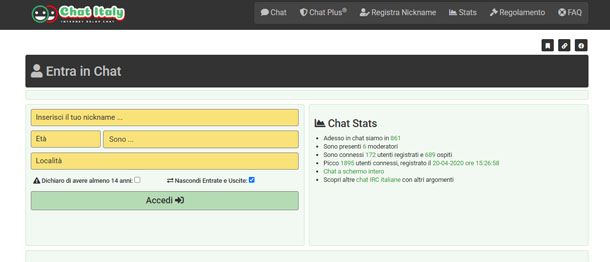 Chat Italy