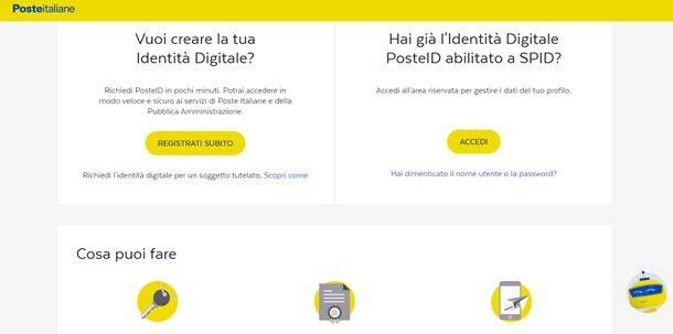 Come accedere a PosteID