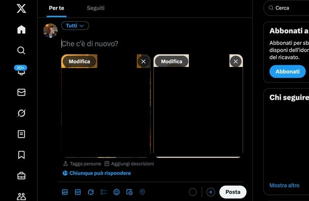 Twittare foto computer