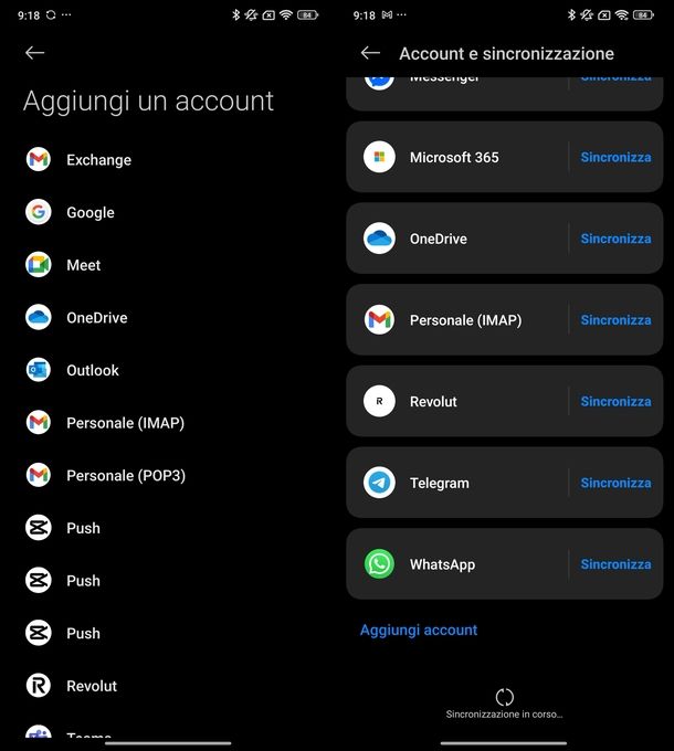 Impostazioni Android