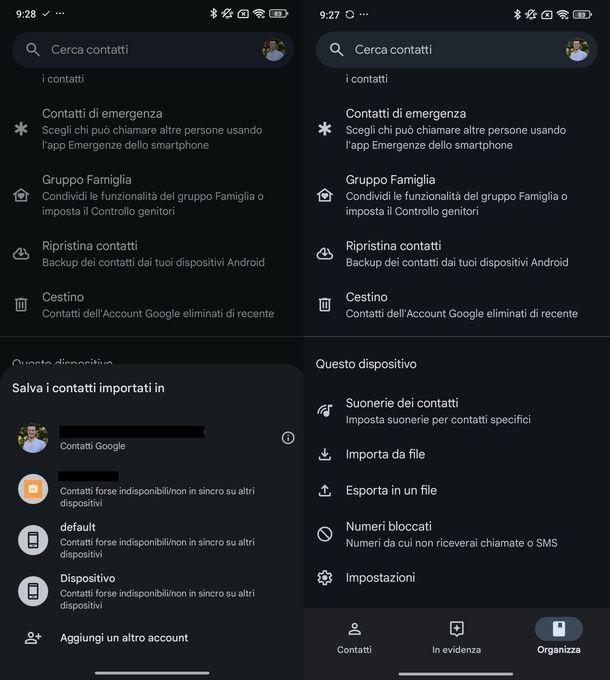 Recuperare numeri WhatsApp cancellati VCF Android