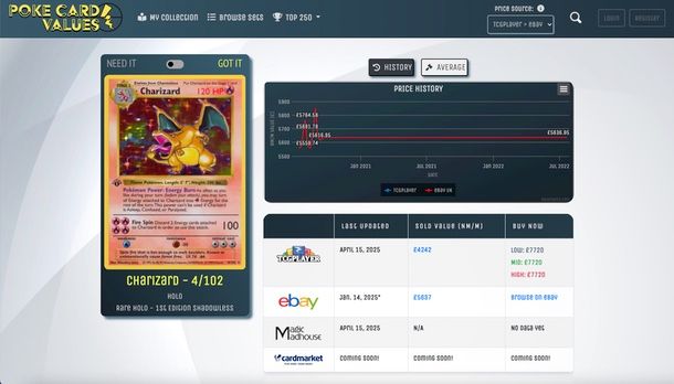 Poke Card Values