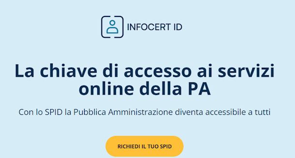 SPID con InfoCert
