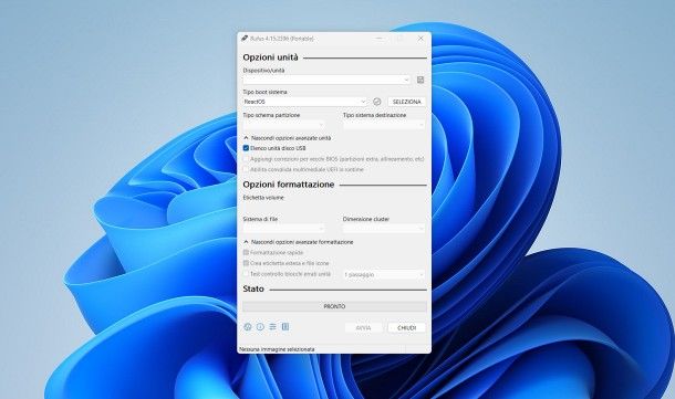 Come creare chiavetta USB avviabile con Rufus