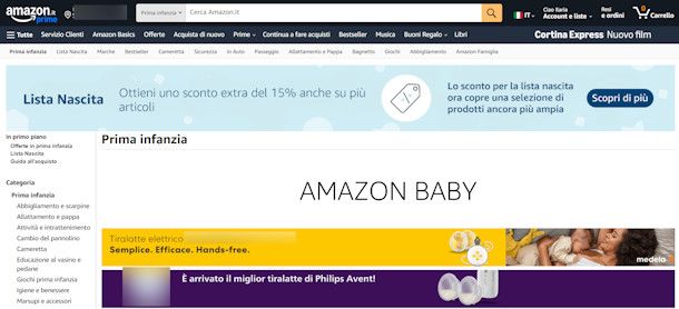 Amazon neonati