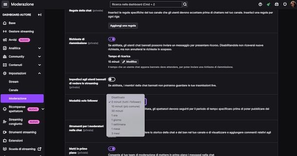 Mettere Solo follower su Twitch da computer