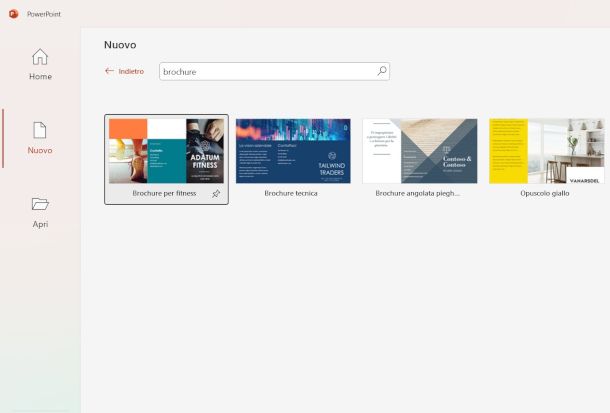 modello predefinito PowerPoint desktop