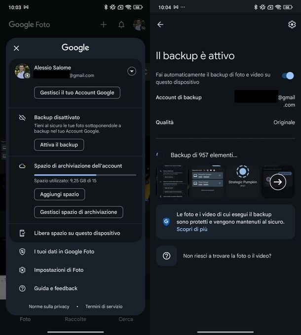 Trasferire foto da Xiaomi a PC Google Foto