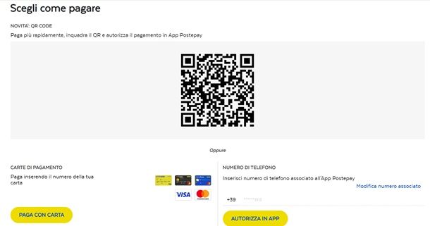 I metodi di pagamento per ottenere la Firma Digitale Remota di Poste Italiane