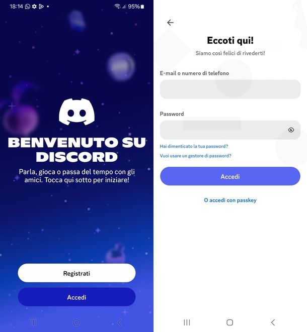 Discord login