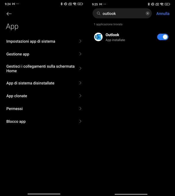 Come impostare password app Android
