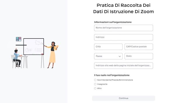 Account educatori Zoom