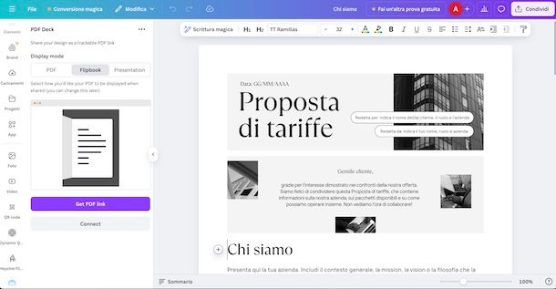 Creare un FlipBook con Canva