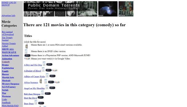 Public Domain Torrents