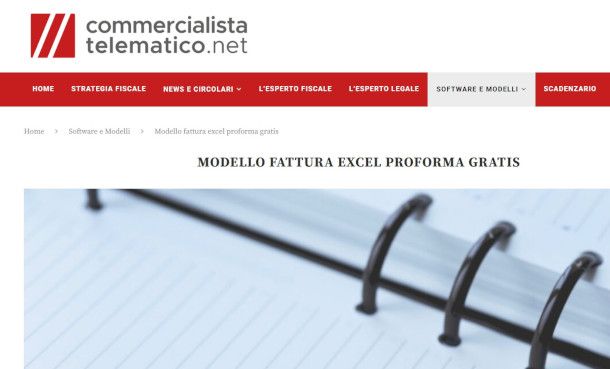 modello fattura proforma