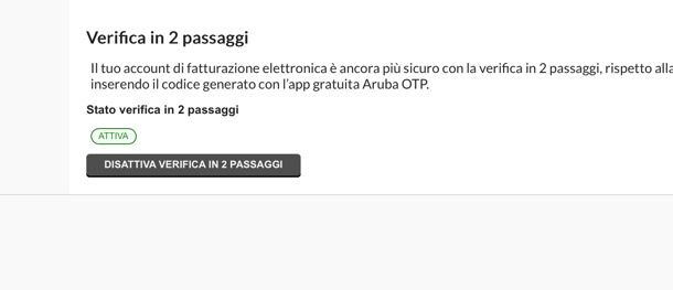 Fatturazione Elettronica Aruba