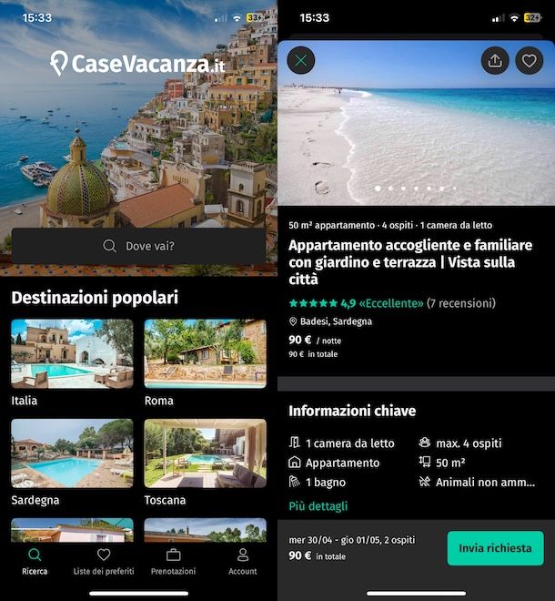 App per casa vacanze