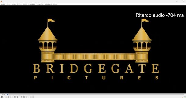 impostazione ritardo audio su VLC