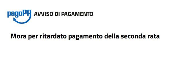mora per ritardato pagamento della seconda rata