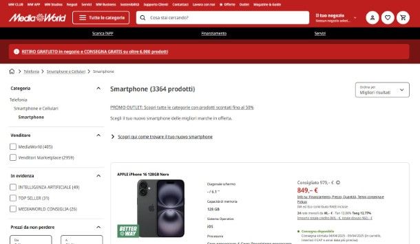 Smartphone MediaWorld