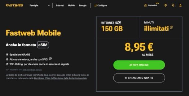 Offerta Fastweb