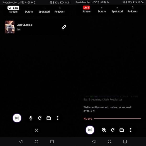 Diretta IRL su Twitch