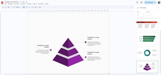 diagramma di flusso su Google Disegni